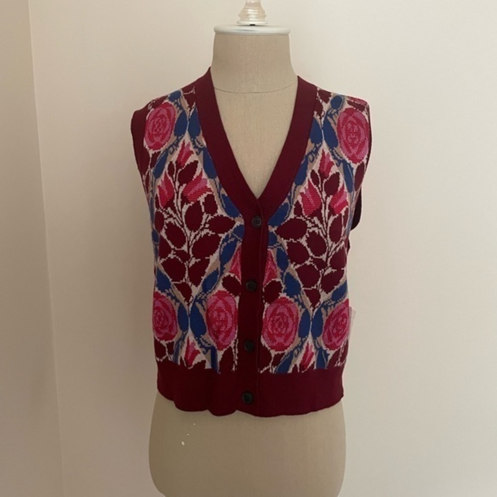 Anthropologie Maeve button down sweater vest